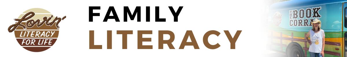 Lovin Literacy for Life - Family Literacy Banner