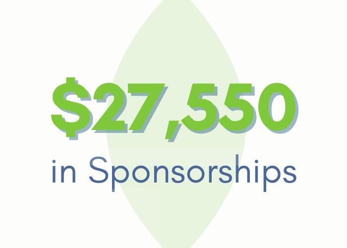$27,550 in Sponsorships