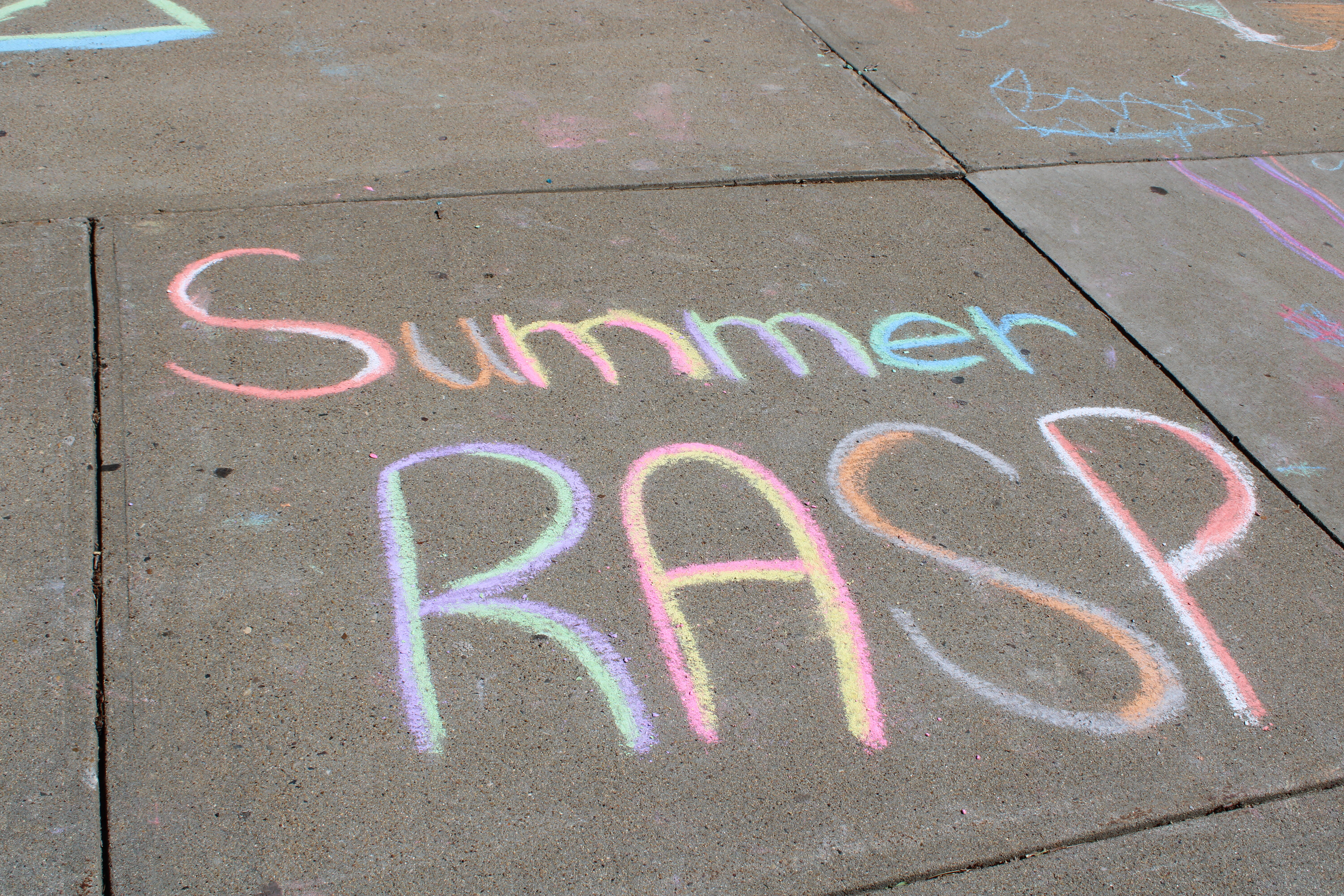 Summer RASP chalk drawing