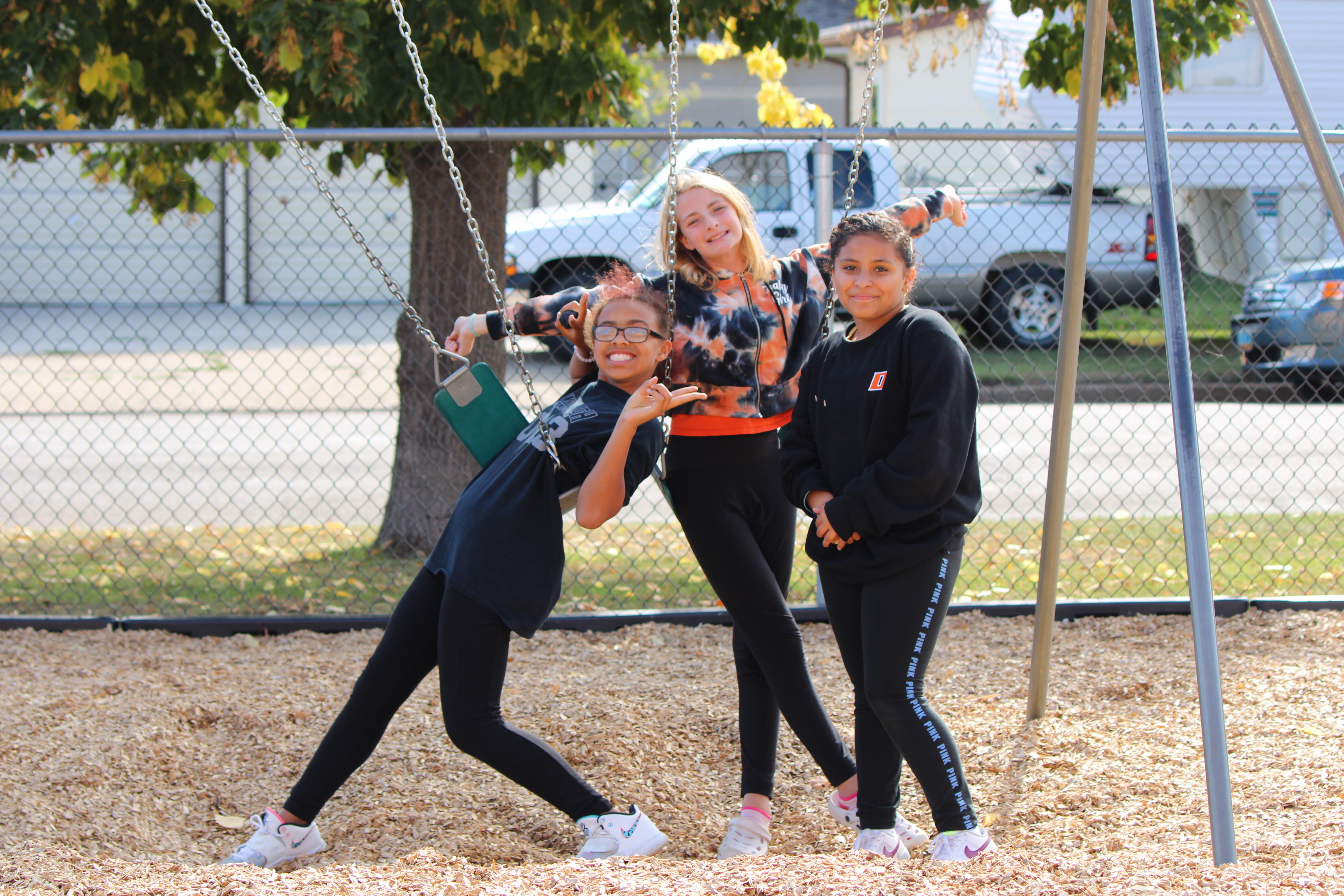 Students in the playground