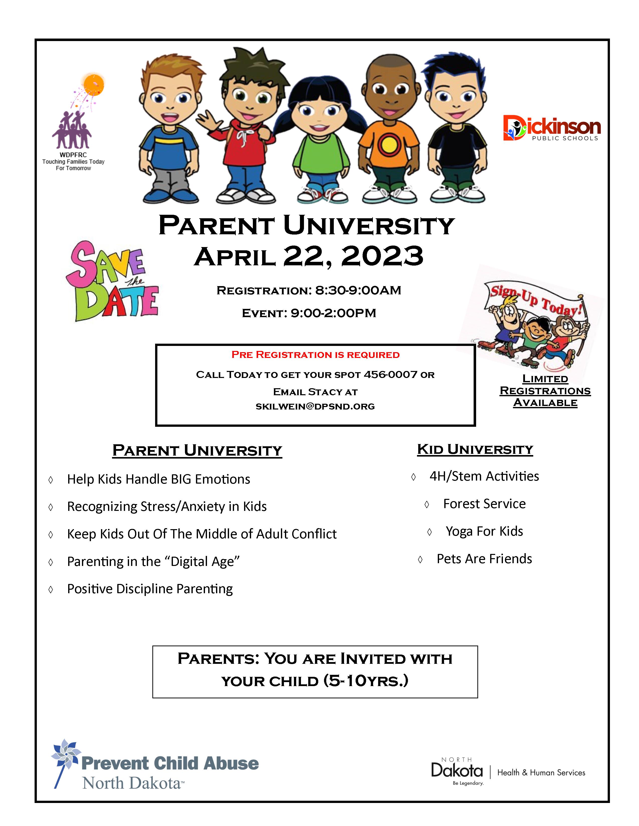 West Dakota Parent & Family Resource Center Flyer