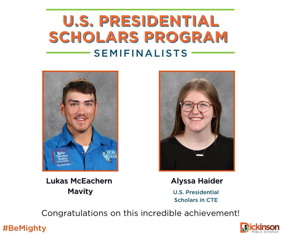 U.S. Presidential Scholars Program Semifinalists Graphic