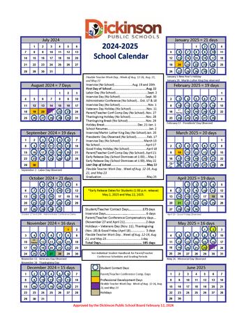 24-25 School Calendar